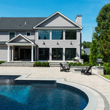 Backyard Poolside Design in Long Island, NY