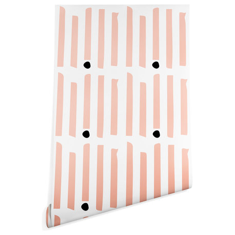 Deny Designs Caroline Okun Chatham Stripes Wallpaper, Pink, 2'x4'