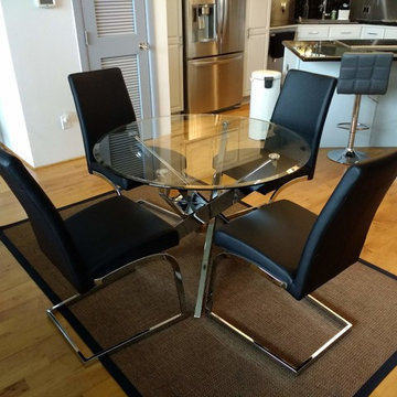 Lexie Dining Table Base & Alberti Chairs