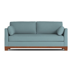 Avalon Queen Size Sleeper Sofa, Cloud Velvet, Deluxe Innerspring Mattress