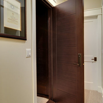 Wine Cellar with Modern Wine Door