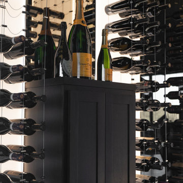 Wall Wine Cabinet for Modern Home Wine Cellar in Miami
