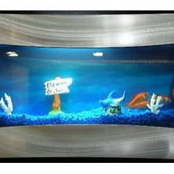 Medium Concave Wall Mount Fish Tank - Home Decor