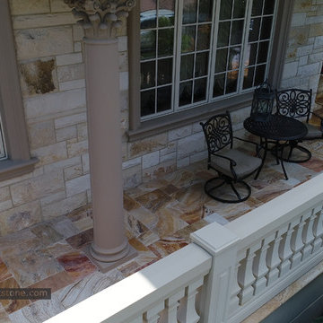 Ella (Scabos) Travertine Project in Malba, NY