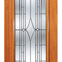 Art Deco Beveled Glass Entry Door, Triple Glazed Glass Option - Front Doors