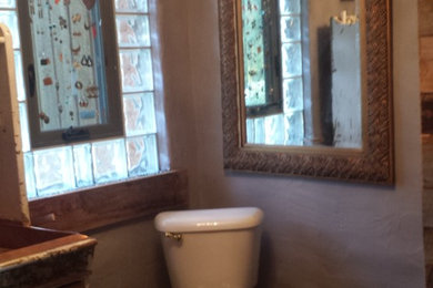 Inspiration for a farmhouse bathroom remodel in Other