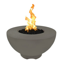 The Outdoor Plus - Sienna Firepit, Gray, 37" - Fire Pits