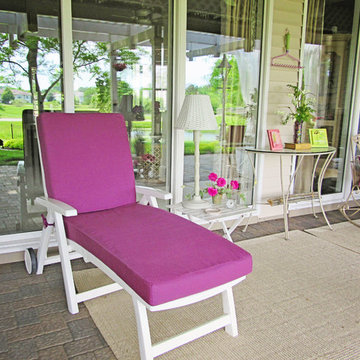 Custom joined chaise lounge cushions