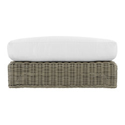 Wyatt Outdoor Ottoman with Cushion - Outdoor Cushions And Pillows