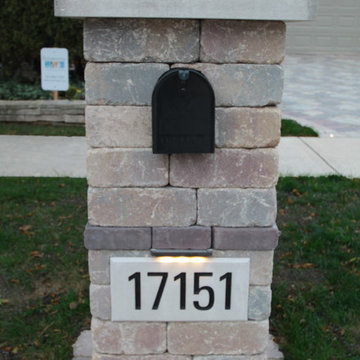 Brick Paver Driveway with Banding