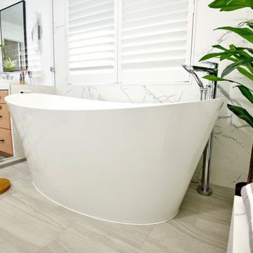 Wet room from rendering to real
