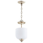 Quorum - Quorum 2811-8-60 Richmond - Three Light Dual Mount Pendant - Shade Included: TRUE* Number of Bulbs: 3*Wattage: 60W* BulbType: Candelabra* Bulb Included: No