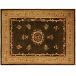 Bareens Designer Rugs - Rustic Heriz Ziegler Honey Brown Tan Hand-Knotted Rug - 9'10'' x 13'11'' - Enhance the ambiance of your home with this magnificent Persian-influenced Turkish hand-knotted rug made by skilled artisans capable of creating the most exceptional vegetable dyes and hand-spun wool. This exquisite handmade rug is a one-of-a-kind Peshawar Kafkaz, otherwise identified as Chobi, Chobi Peshawar, Oushak, or Ziegler rug. These handmade rugs are crafted in Pakistan utilizing superior-quality wool imported from Australia, New Zealand, and Korea in two types of weaves: the Persian weave and the Mori weave. This rug is meticulously crafted by hand using the finest natural vegetable dyes extracted from local plants. The artisans use a blend of hand-spun local and fine merino wool, resulting in a rug with a compelling texture, higher lanolin content, and longer staple. The artisans occasionally incorporate natural or artificial silk into the pile to enhance specific motifs. The finished product is an awe-inspiring execution of flawless design and an understated palette that exudes elegance.