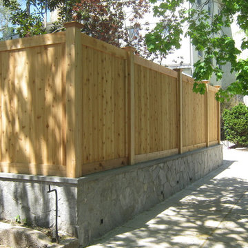 Red Cedar framed fence