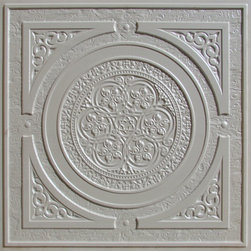 225 White Pearl Decorative Ceiling Tile 24x24 - Steampunk - Ceiling Tile