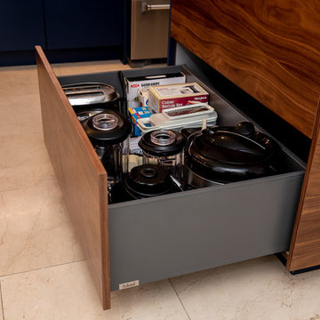 Contemporary Kitchen Remodel Done in a Two Tone Color