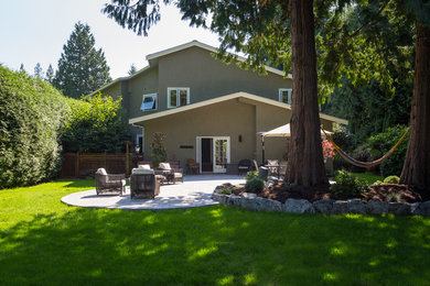 Inspiration for a contemporary home design remodel in Vancouver