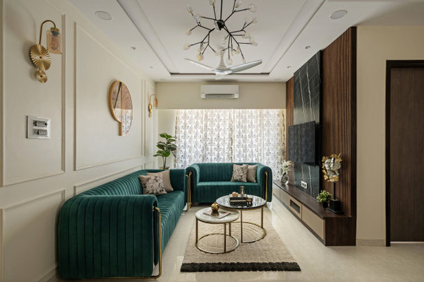 Contemporary Living Room by The 7th Corner Interiors