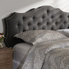 Aurora Modern and Contemporary Dark Gray Queen Size Headboard