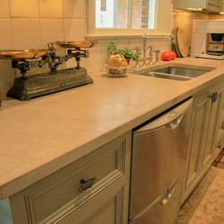 Limestone Countertops and Custom Sinks - Kitchen Countertops