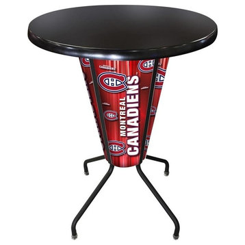 Lighted Montreal Canadiens Pub Table