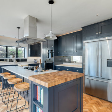 Blue Shaker Kitchen in Baldock