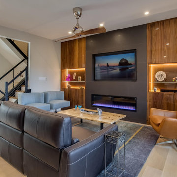 Reston Lakefront Townhome Contemporary First Floor