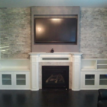 TV Wall Unit, Fire place Mantel