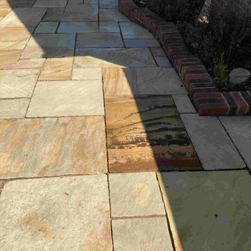 Renovating a Large Indian Sandstone Patio in Southborough
