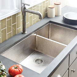 Cocina Duet Pro Copper Kitchen Sink in Brushed Nickel - Kitchen Sinks
