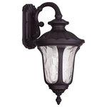 Livex Lighting - Livex Lighting 7853-07 Oxford - 1 Light Outdoor Wall Lantern in Oxford Style - 9 - From the Oxford outdoor lantern collection, this tOxford 1 Light Outdo Bronze Clear Water G *UL: Suitable for wet locations Energy Star Qualified: n/a ADA Certified: n/a  *Number of Lights: 1-*Wattage:100w Medium Base bulb(s) *Bulb Included:No *Bulb Type:Medium Base *Finish Type:Bronze