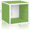 Way Basics Eco Stackable Storage Cube, Green