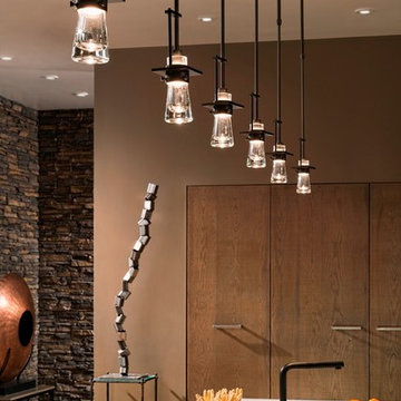 Kitchen with Pendant Lights
