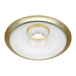 belle & June - Linen Chip and Dip Platter - Dinnerware