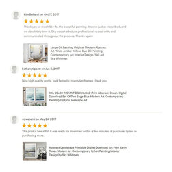CLIENT REVIEWS - Paintings
