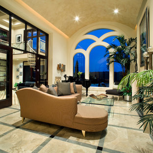 Inspiration for a mediterranean living room in Austin.