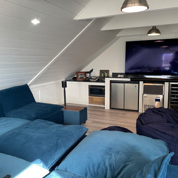 Finishing a stud-bare Attic Space to create a great family recreation room