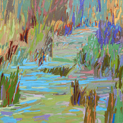 WINDING THROUGH 36 x 48 oil on canvas - Paintings