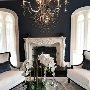 Blue and White Contemporary Conversational Seating -- Dina Pristouris