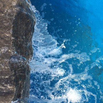 Waterfall cascading into Pool