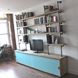 Simeon Reclaimed Scaffolding Board Storage/Media Unit - TV Stands & Units