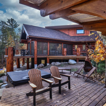 Rustic Log Elegance - 3-Seson Porch