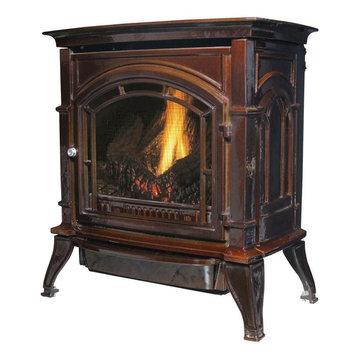 United States Stove Company 31,000 BTU Enameled Porcelain Cast Iron Vent Free St