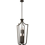 Nuvo Lighting - Nuvo Lighting Laguna - Six Light Caged Pendant, Aged Bronze  Finish - Laguna Six Light Caged Pendant Aged Bronze *UL Approved: YES *Energy Star Qualified: n/a  *ADA Certified: n/a  *Number of Lights: Lamp: 6-*Wattage:60w Candelabra Base bulb(s) *Bulb Included:No *Bulb Type:Candelabra Base *Finish Type:Aged Bronze