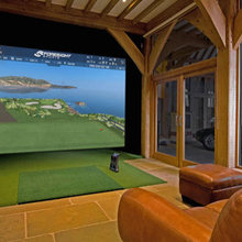Golf Sim in Garage