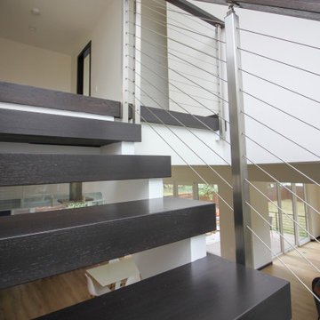 Project #70 | Open-Riser Staircase with Cable Railing