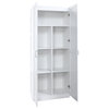 Hopkins Modern Freestanding Storage Closet- Set of 2, White, 2-Piece