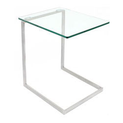 Zenn Glass Side Table - Side Tables And End Tables
