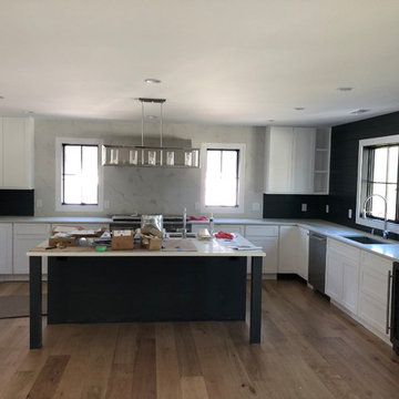 Custom table , Island cabinets, trim work.