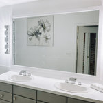 Frame My Mirror - Meade Framed Wall Mirror, White, 34"x44" - With its matte, white finish paired with unpretentious lines, the Meade is the perfect framed mirror to match any style. The shallow depth of the Meade makes this an ideal choice for areas with limited space.